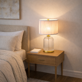 Nebulis Table Lamp Gold - Clear and Pink