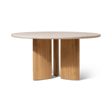 Newport Teak Round Dining Table 60"