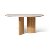 Newport Teak Round Dining Table 60"