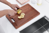 Aegis Farmhouse Stainless Steel 33 in. 0-Hole Single Bowl Kitchen Sink with Cutting Board and Colander