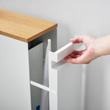 Pull-Out Bathroom Storage Cabinet - Steel + Wood