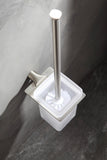 ANZZI Essence Toilet Brush Holder, Wall Mounted, RHINO ALLOY Certified Stainless Steel & Zinc, Brush Included, Scratch Resistant Surface, Multiple Finishes