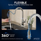 Adela Series Modern Touchless Pull-Down Kitchen Faucet