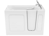 ANZZI Value Series 26 in. x 53 in. Quick Fill Walk-In Soaking Tub in White