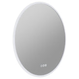 ANZZI Round LED Smart Mirror (24, 28, or 32 in. Diam.), Copper-Free, Adjustable CCT, Built-in Defogger, UL-Certified Electronics, IP44 Rated