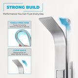 Aura Series 39 in. 2-Jetted Full Body Shower Panel System with Rainfall Showerhead and Spray Wand