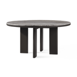 Palm Beach Aluminum Round Dining Table 60"