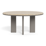 Palm Beach Aluminum Round Dining Table 60"