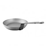 Mauviel M'STEEL Black Carbon Steel Round Frying Pan With Iron Handle, 7.9-In