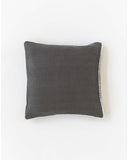 Cushion cover with pom poms in Charcoal gray