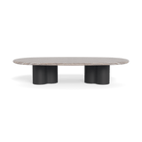 Porto Aluminum Pill Coffee Table 64"