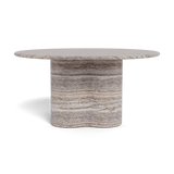 Porto Travertine Round Dining Table 60"