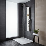 Niagara 64 in. 2-Jetted Full Body Shower Panel with Heavy Rain Shower and Spray Wand in Brushed Stainless Steel