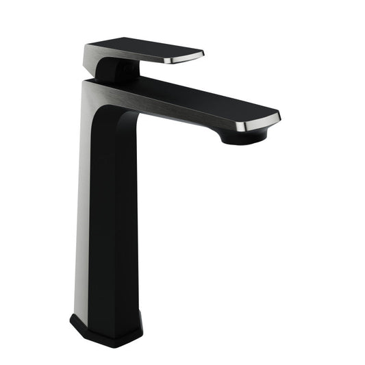 ANZZI Contemporary Vessel Sink Faucet, Single Hole High Arc Spout (9.41" H), 1.2 GPM Water-Saving, Durable Brass Construction, Rhino-Alloy Certified, Various Finishes