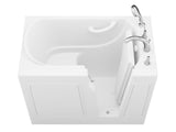 ANZZI Value Series 26 in. x 46 in. Quick Fill Walk-in Saoking Tub in White