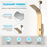 Cici Series 39 in. 2-Jetted Shower Tower with Heavy Rain Shower and Body Jets and Spray Wand
