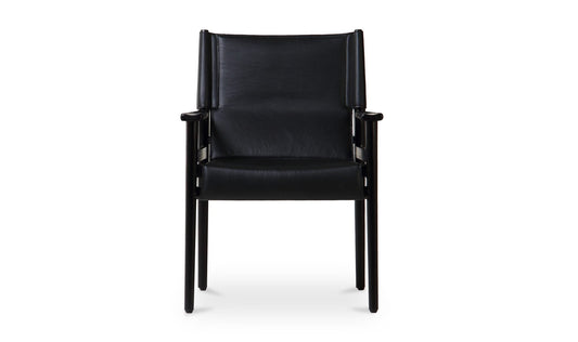 Remy Arm Chair Black Leather