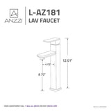 ANZZI Nettuno High Arc Single Hole Faucet (8.7" H), 1.2 GPM WaterSense Certified, Rhino Alloy Solid Brass, for Vessel Sinks, Various Finishes