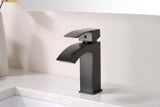 ANZZI Fifth Elegant Vessel Sink Faucet (9.2" H), Single Hole, WaterSense Certified, Rhino Alloy Solid Brass, Various Finishes