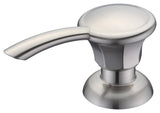 ANZZI Veneto Countertop Soap Dispenser, 12 oz. Capacity, Sleek Bottle Design, Brushed Nickel or Polished Chrome