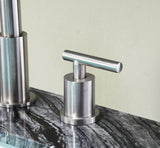 Spartan 8 in. Widespread 2-Handle Bathroom Faucet in Brushed Nickel