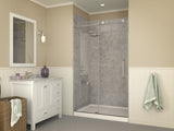 ANZZI Fissure 48" x 36" Single Threshold Shower Pan, Durable Marine Grade Acrylic, cUPC Certified, Center Drain, Contemporary Style