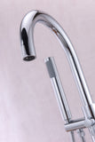 Coral Series 2-Handle Freestanding Tub Faucet with 60 in. Euro-Grip Hand Sprayer