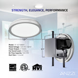 Twilight Series 100 CFM Ceiling Mount Bathroom Exhaust Fan with Brilliant LED Light, Humidity Sensor, Night Light