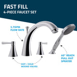 ANZZI Nimbus Series 32 in. L x 60 in. W Dual Jetted Bathtub in White with Microbubbles Jet