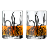 Octopus Tentacle Whiskey Glassware | Set of 2 | 9 OZ