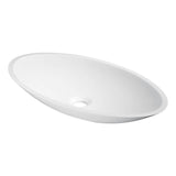 Achillies Solid Surface Vessel Sink in White