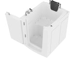 ANZZI Coupe Series 32" x 37" Compact Therapeutic Walk-In Tub with Dual Hydrotherapy (Air & Water), Fast Drain, Inline Heater, and Quick Fill Faucet, White