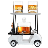 (CANADA ONLY) Golf Decanter Whiskey Decanter and Whiskey Glasses