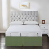 400TC Cotton Sateen Detachable Wrap Around Tailored Bed Skirt