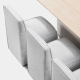 Santorini Outdoor Stone Rectangle Dining Table 108"