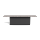 Santorini Outdoor Stone Rectangle Dining Table 108"