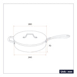 Ciarra Beyond Non Stick Saute Pan with Lid Midnight Dream 28cm