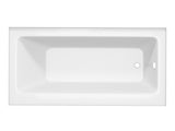 Soho/Saba 60" L x 30" W Non-Jetted Soaker Bathtub, Front Skirted Alcove Drop-In Tub with Drain, Marine Grade Acrylic, White