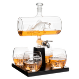 Bass Fish Wine & Whiskey Decanter Set 1100ml