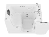 ANZZI Coupe Series 29 in. x 53 in. Wheelchair Access Walk-In Whirlpool and Air Tub with Powered Fast Drain in White