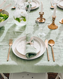 Matcha green linen napkin set of 2