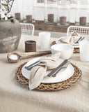 Natural linen napkin set of 2
