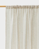 Sheer rod pocket linen curtain panel in Natural melange (1 pcs)
