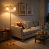 Lirian Floor Lamp - Oak and Natural