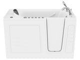 ANZZI Nimbus Series 30 in. L x 59 in. W Dual Jetted Bathtub in White with Microbubbles Jet