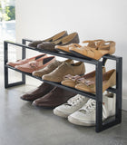 Two-Tier Expandable Shoe Rack (11.8" H) - Steel