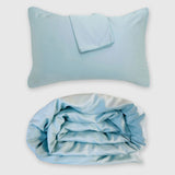 Bamboo 3pc Duvet Cover Set - Sky - Final Sale/No Returns