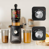Ciarra Compact Cold Press Juicer 200W | Single Knob Control, Easy Cleanup & High Juice Yield