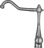 ANZZI Patriarch Elegant Kitchen Faucet, Single Handle Control, High-Arc Spout (8.27" H), WaterSense Certified, Rhino Alloy Solid Brass, Various Finishes