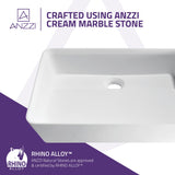 Sharon Solid Surface Vessel Sink in Matte White